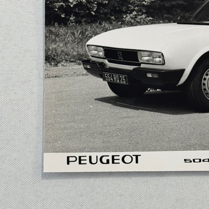 1980 Peugeot 504 Coupe Factory Press Photo Photograph Vintage