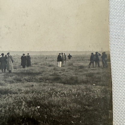 Vintage Zeppelin Airship Dirigible Postcard Post Card French Republique Military