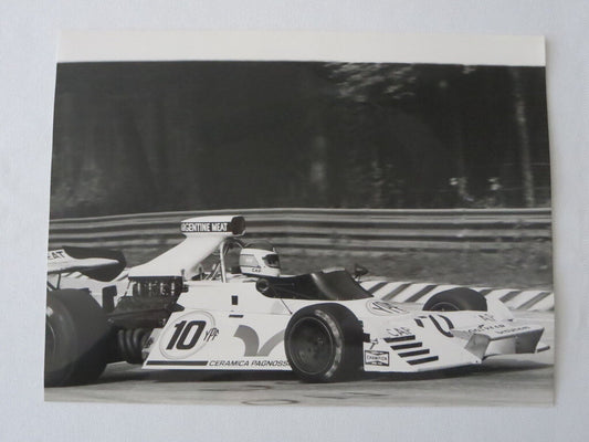 Vintage 1973 Italian Grand Prix Photograph Photo - Carlos Reutemann Brabham  