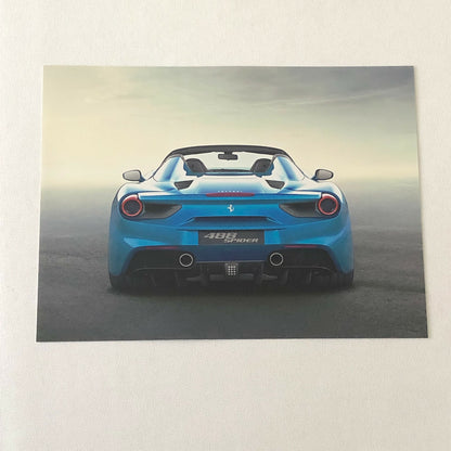 Ferrari 488 Spider Convertible Car Factory Photo Lot of 6 