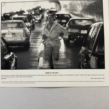 Enemy of the State Movie Press Publicity Photo Lot 2x Photograph Will Smith