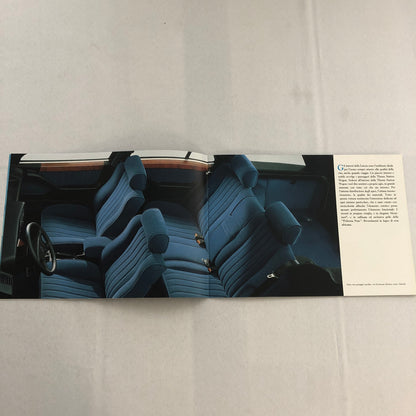 Lancia Thema Station Wagon Car Sales Brochure Catalog ITALIAN Text Turbo 16V