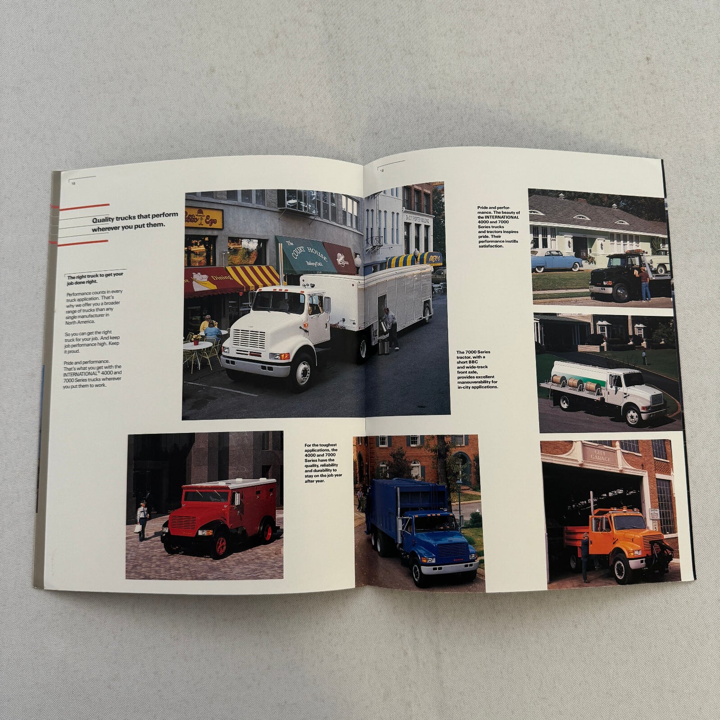 International 4000 and 7000 Series Truck Sales Brochure Catalog Advertising