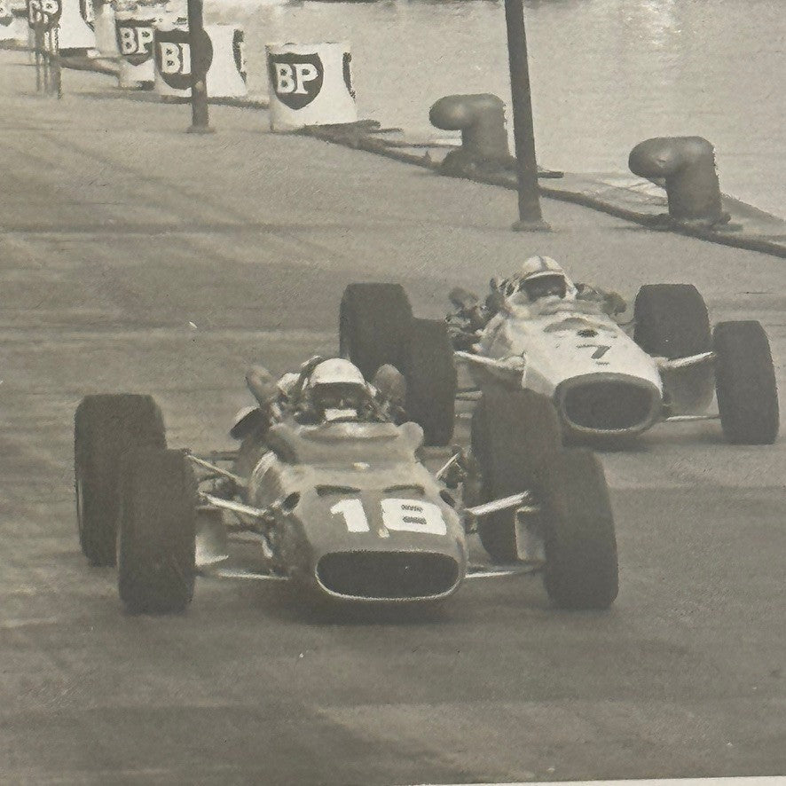 1967 Monaco Grand Prix Racing Photo John Surtees Bruce McLaren Lorenzo Bandini