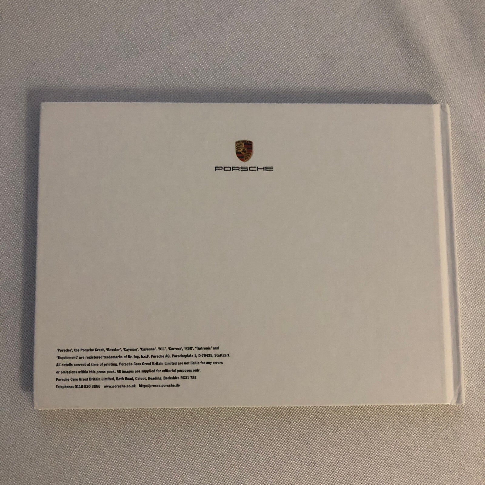 2007 Porsche Press Kit Book Brochure 911 GT2 Cayman S Boxster Sport Cayenne +