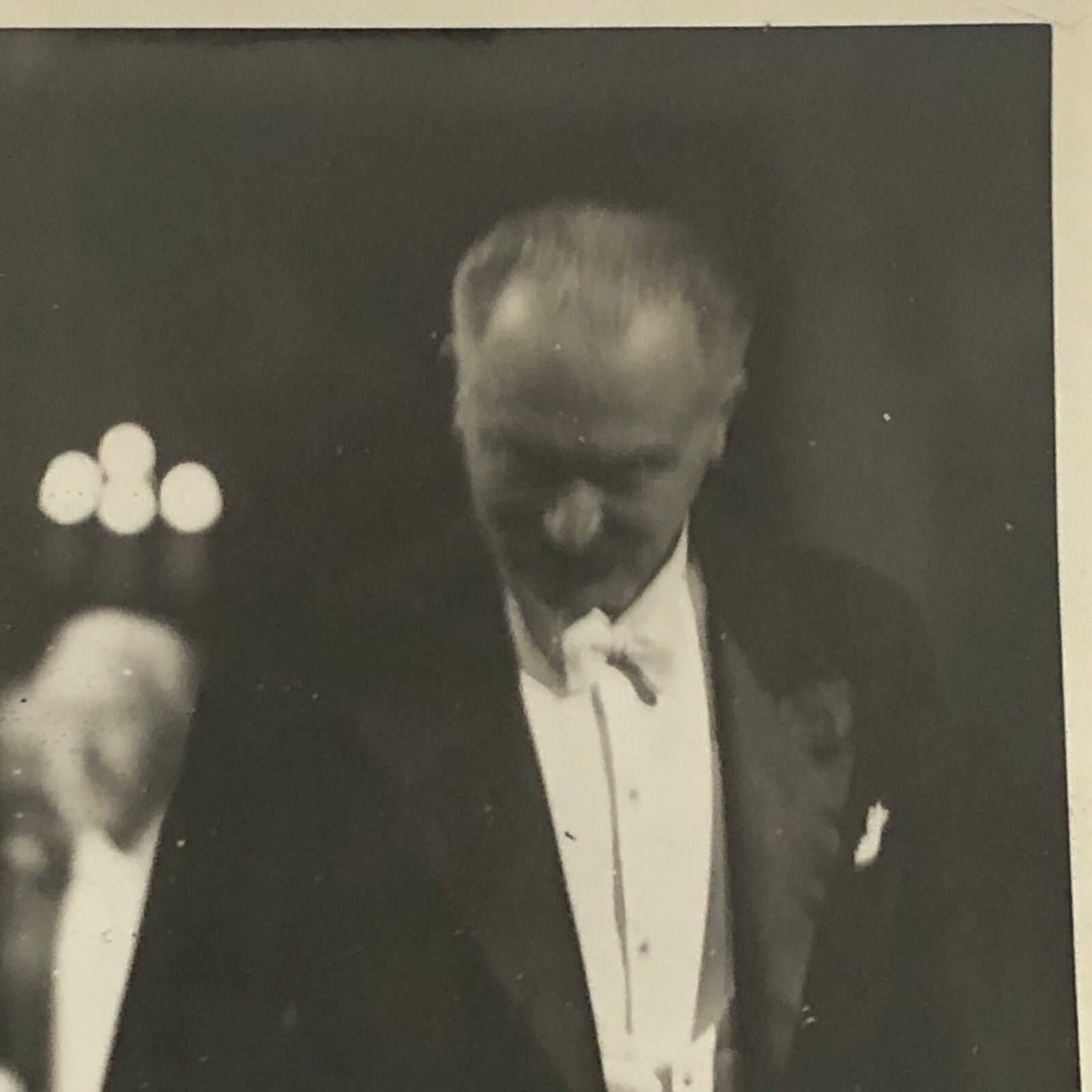 Press Photo Photograph French President Albet Lebrun at Opera Ball 1934