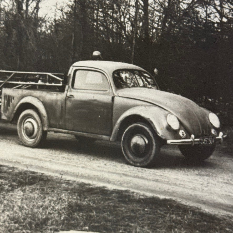 Custom Volkswagen Beetle Factory Truck Photo Photograph Print German Crash Test