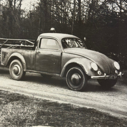 Custom Volkswagen Beetle Factory Truck Photo Photograph Print German Crash Test