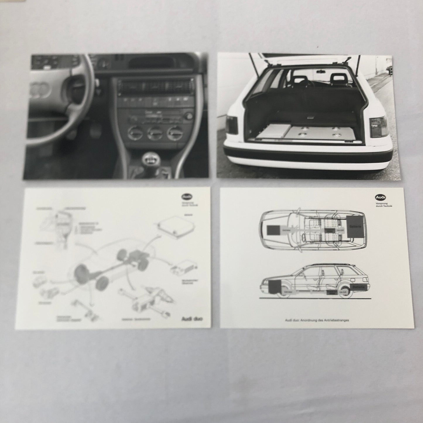 Audi Duo Station Wagon Concept Car Prototype Press Kit Brochure Photos GERMAN