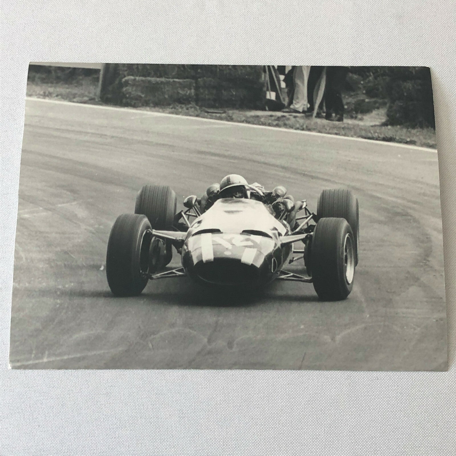 Vintage John Surtees Cooper Maserati British Grand Prix 1966 Photo Photograph 