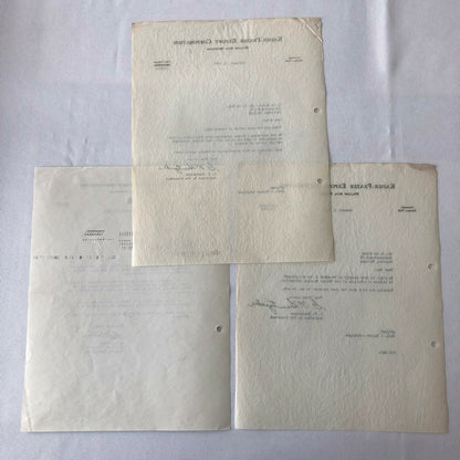 1947 - 1951 Kaiser Frazer Export Corporation Letter Letterhead Lot of 3