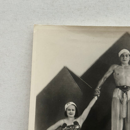 Vintage Circus Acrobat Act Balancing Photo Photograph Performers
