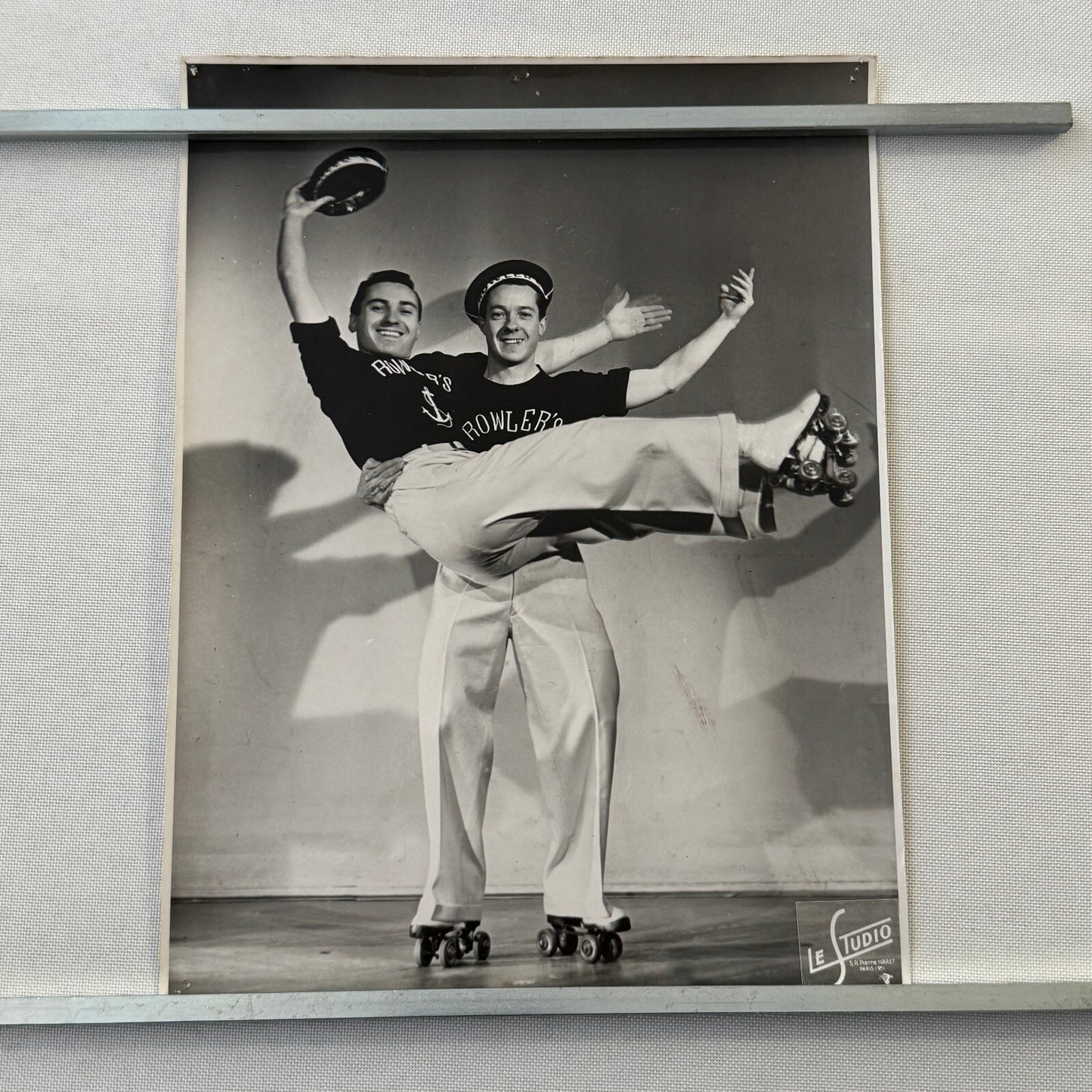 Vintage Circus Photo Les Rowlers Rollerskating Act Performer Photograph
