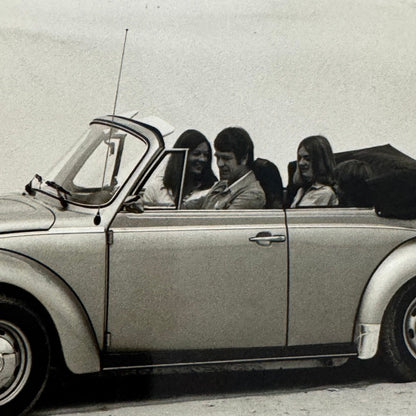 Vintage Volkswagen Beetle Convertible VW Bug Car Photo Photograph Cabriolet