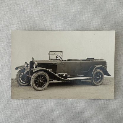 Vintage Automobile Photo Photograph Print Unidentified European