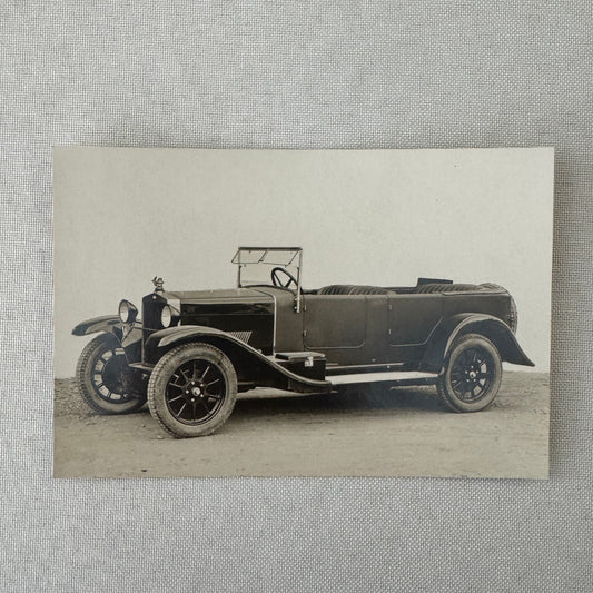 Vintage Automobile Photo Photograph Print Unidentified European
