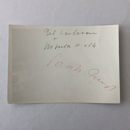 Vintage Pat Carlsson Moss Rally Racing Driver Photo Photograph 