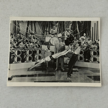 Vintage Circus Rollerskating Roller Skate Performer Big Band Photo Photograph