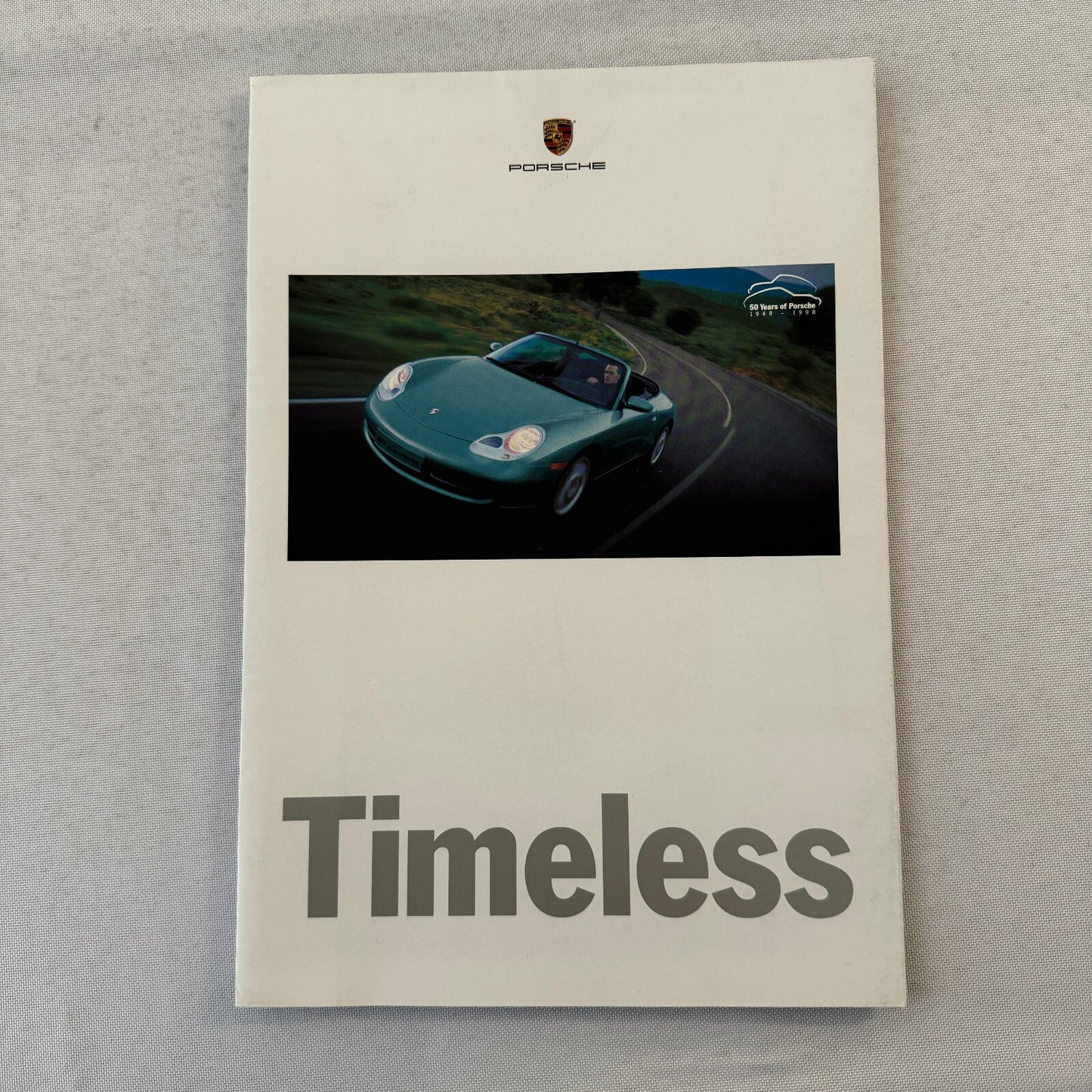 1998 Porsche Poster Sales Brochure Catalog Boxster 911 Carrera Cabriolet Coupe