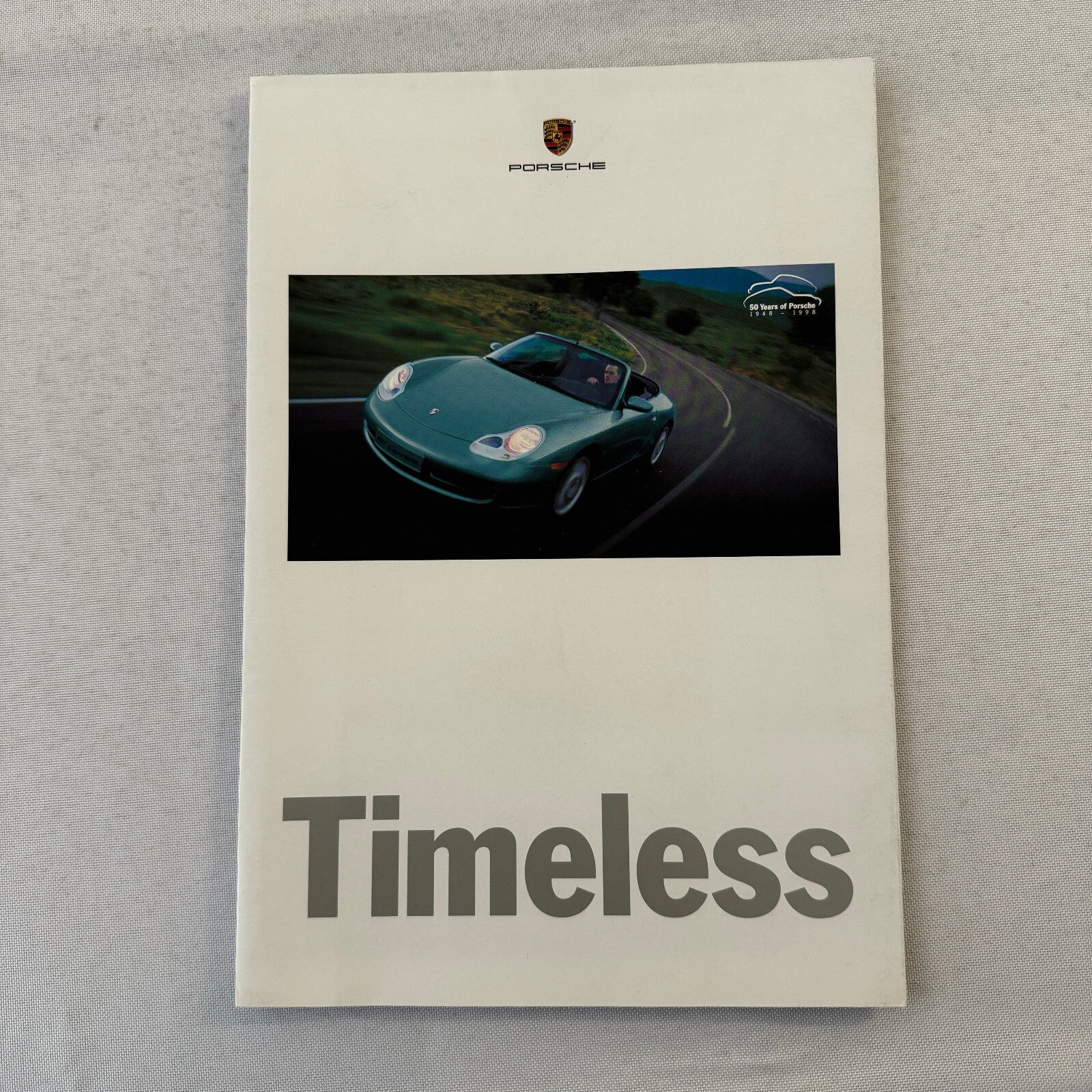 1998 Porsche Poster Sales Brochure Catalog Boxster 911 Carrera Cabriolet Coupe