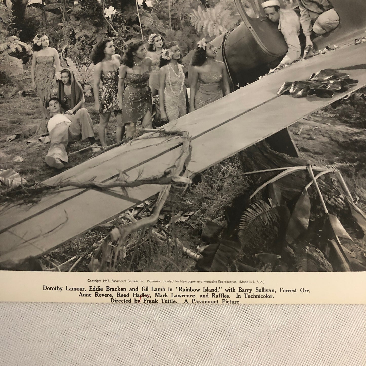 Rainbow Island 1943 Movie Still Press Photo Photograph Dorothy Lamour +