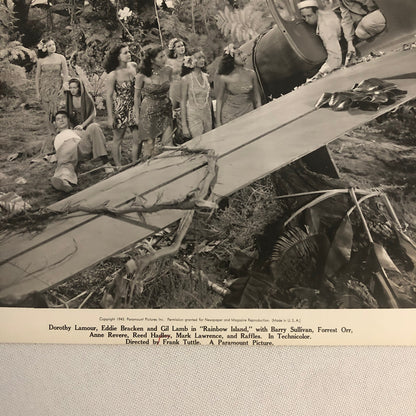 Rainbow Island 1943 Movie Still Press Photo Photograph Dorothy Lamour +