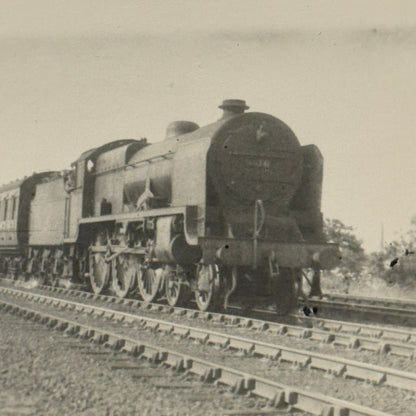 Vintage Train Locomotive Photo Photograph