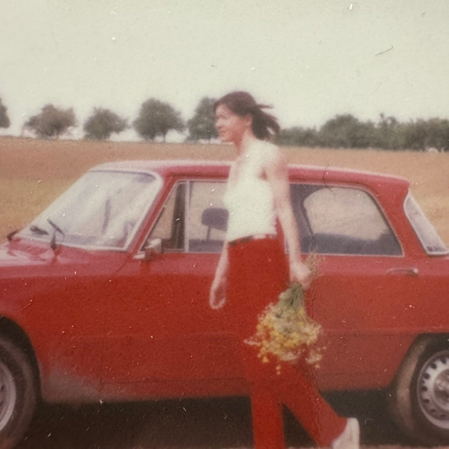 Vintage Alfa Romeo Giulia Sedan Photo Photograph Print Polaroid