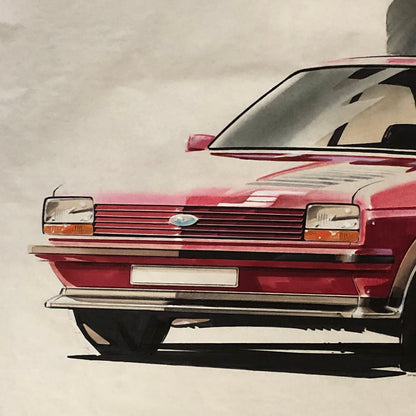 Car Styling Concept Illustration Art Drawing Sketch NOTTRODT Ford Fiesta S MK1