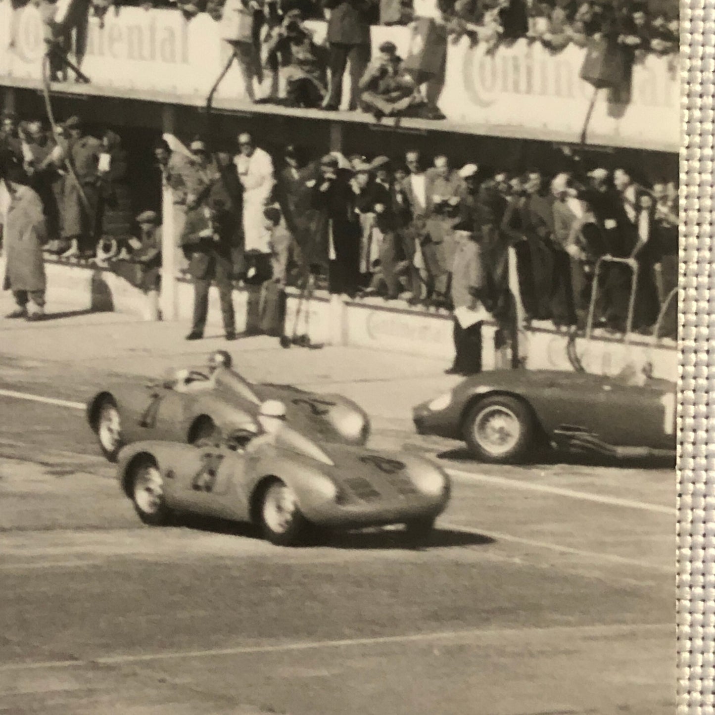 1957 Nurburgring 1000KM Start Racing Photo Jesse L Alexander Mercedes Porsche +