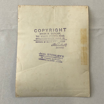 Circus Performer Unicycle Balancing Act Photo Photograph Dam Brothers Vintage