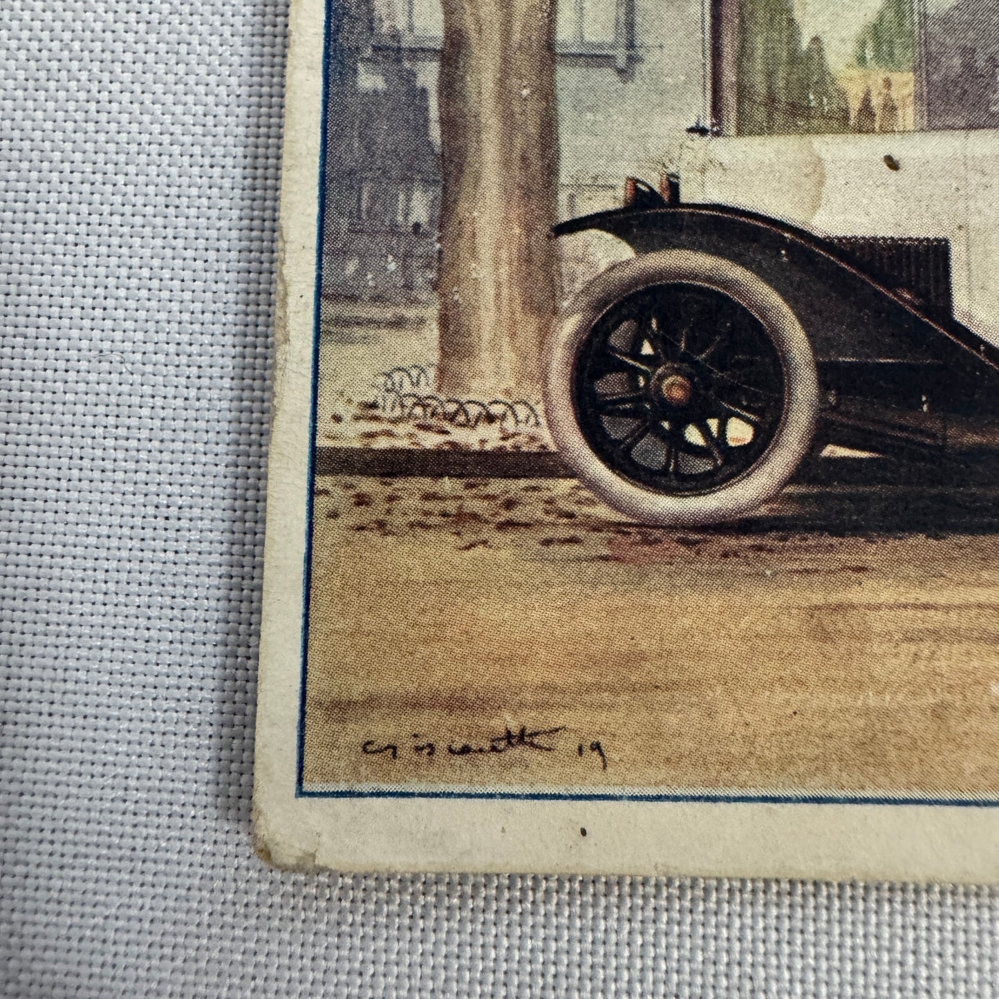 Fabbrica Automobili Torino Vintage Car Automobile Postcard Post Card Italian