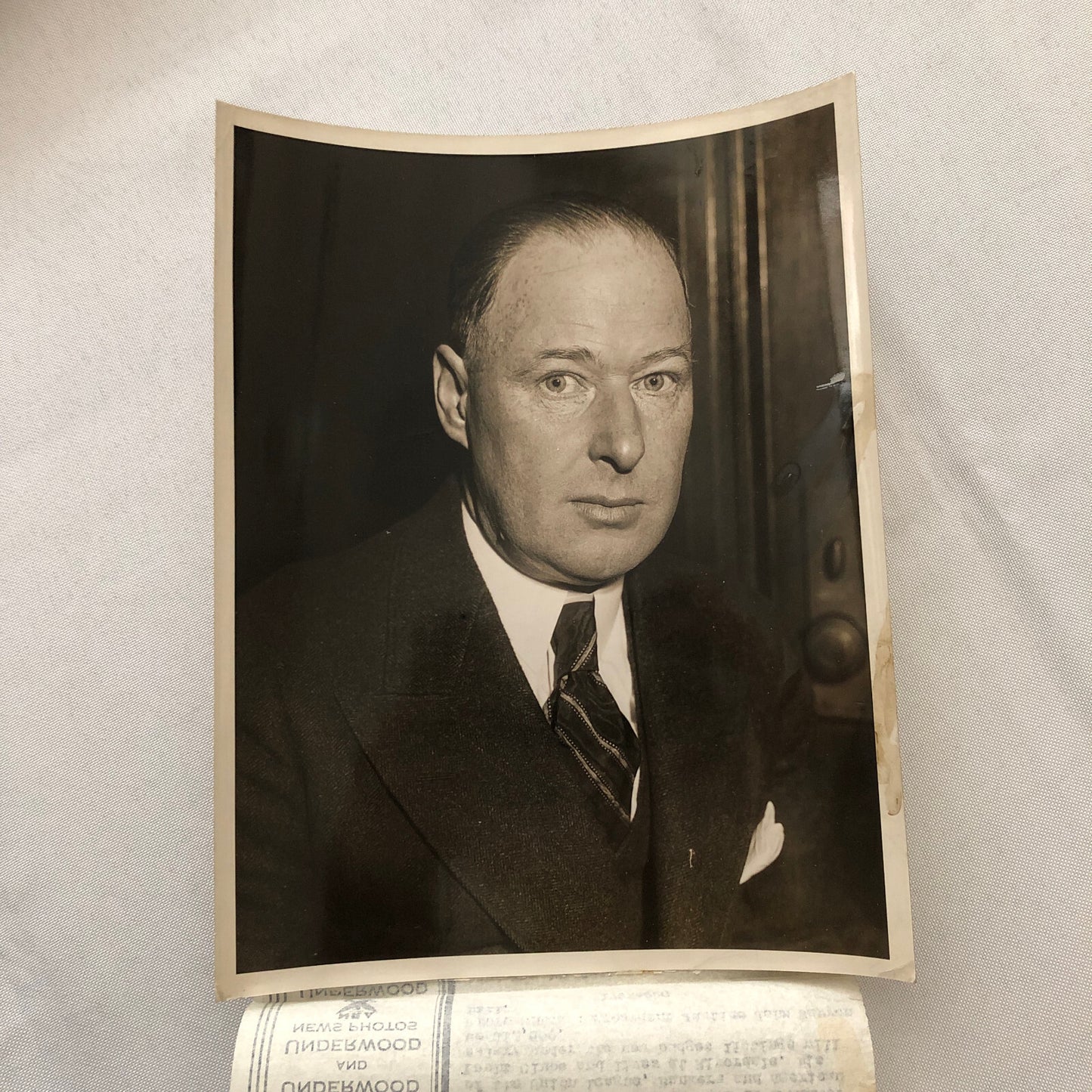 Press Photo Photograph Justice Judge John Warren Hill Mayor Laguardia