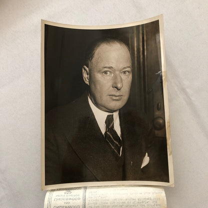 Press Photo Photograph Justice Judge John Warren Hill Mayor Laguardia
