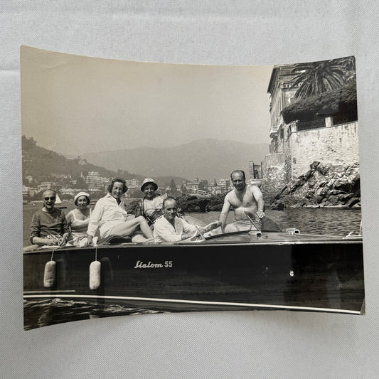Juan Manuel Fangio Retirement Vacation Holiday Italian Press Photo F1 Racing