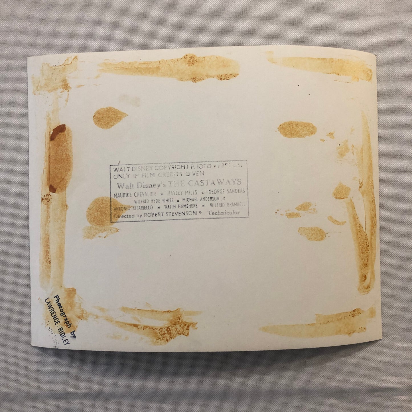 Walt Disney Castaway Movie Film Photo Photograph Maurice Chevalier