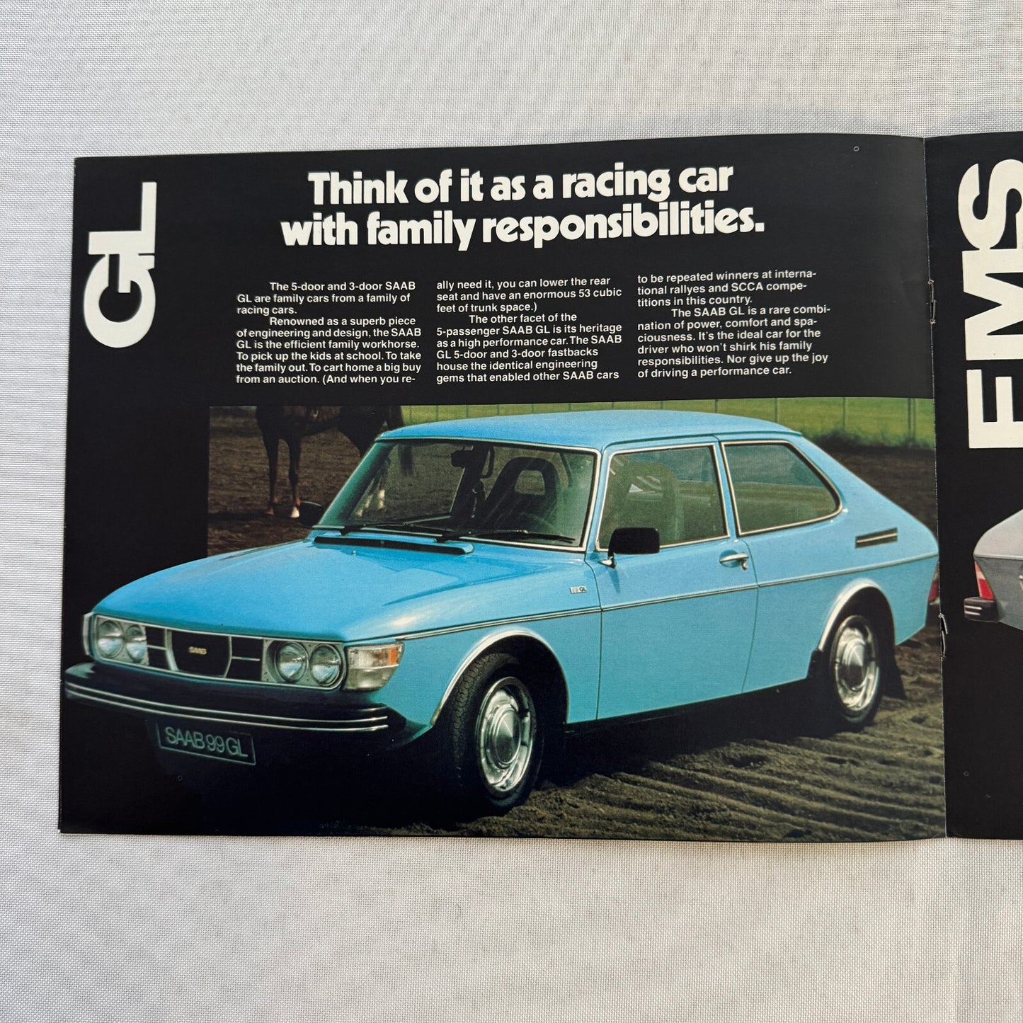 1978 Saab Car Sales Brochure Catalog Advertising Turbo EMS GLE GL