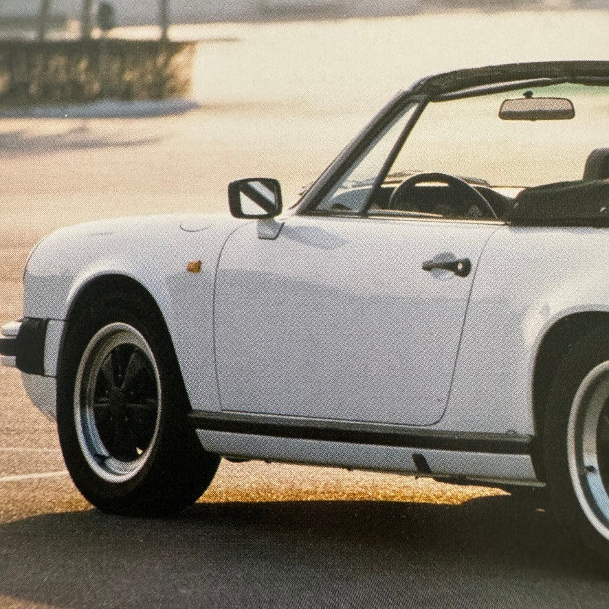 Porsche 911 SC Convertible Postcard Vintage Image Printed 2015