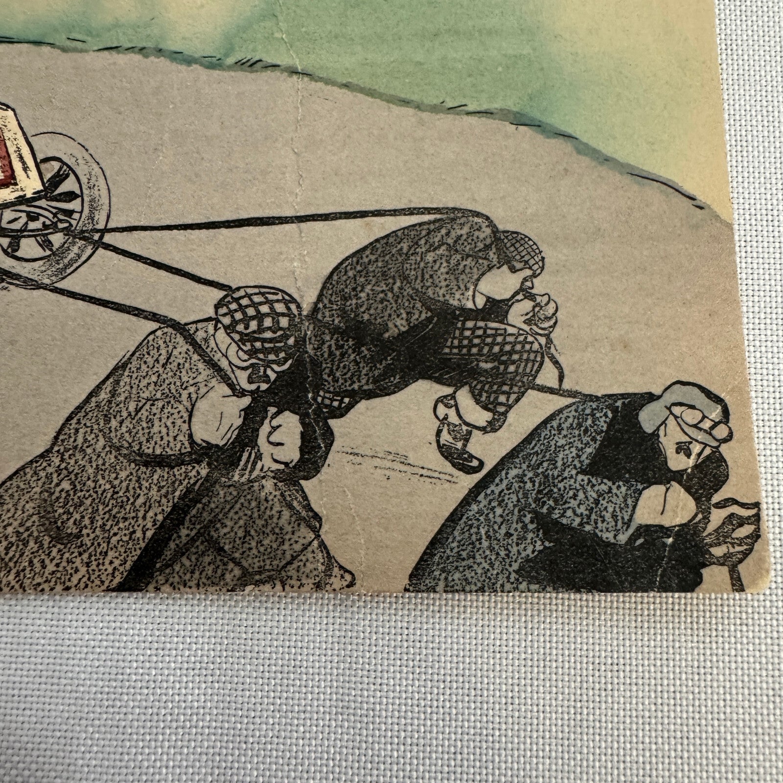 Vintage Car Automobile Postcard Post Card Humour French