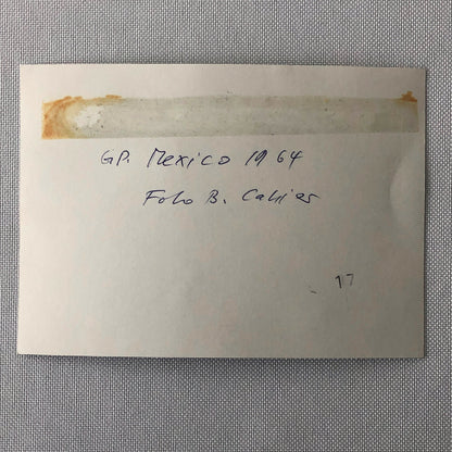 Vintage 1964 Mexico Grand Prix Car Racing Photo Photograph Bernard Cahier 