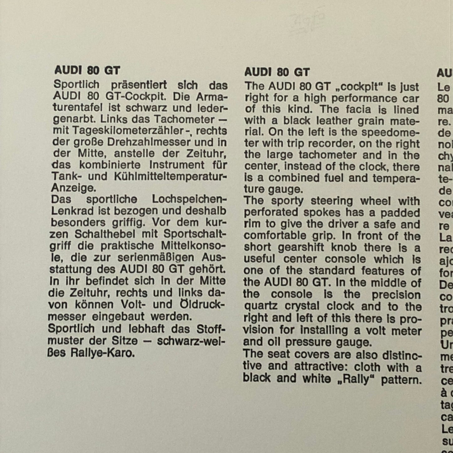 Audi 80 GT Factory Press Photo Photograph 80GT