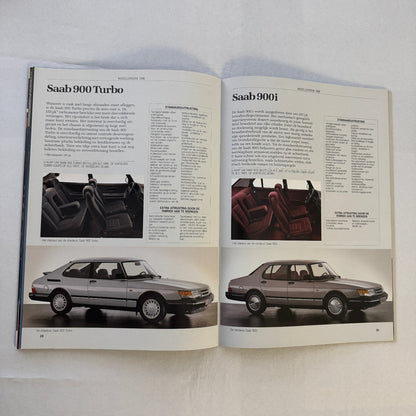 Vintage Saab 900 Car Sales Brochure Catalog 900 Turbo 900i 900C Car DUTCH Text