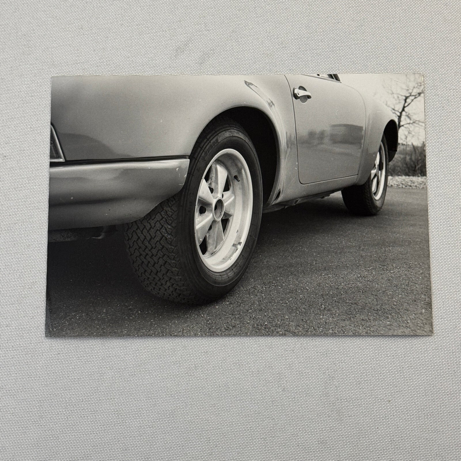 Porsche 911 Fuch Wheels Dunlop Tire Photo Photograph Vintage