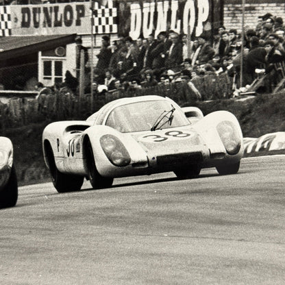 Ford GT40 and Porsche 907 Racing Cars at 1968 BOAC Brands Hatch Photo Photograph