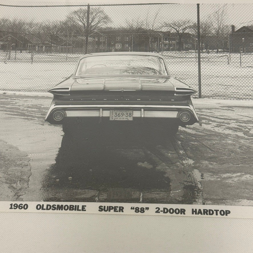 1960 Oldsmobile Super 88 2 Door Hardtop Car Photo Photograph Print Vintage