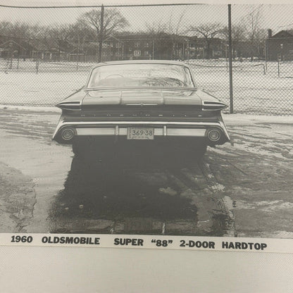 1960 Oldsmobile Super 88 2 Door Hardtop Car Photo Photograph Print Vintage