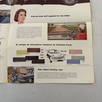 Standard Vanguard III Saloon Car Sales Brochure Catalog Advertising Vintage