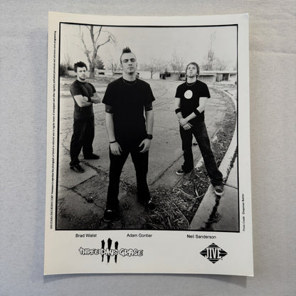 Three Days Grace Music Publicity Press Photo Photograph Band 2003 Adam Gontier