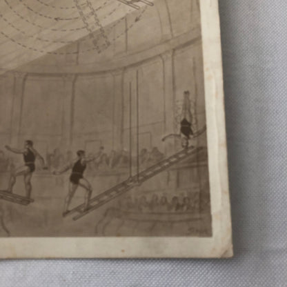Circus Acrobatic Acrobat Act Postcard Post Card Vintage Jrmaos Jberios