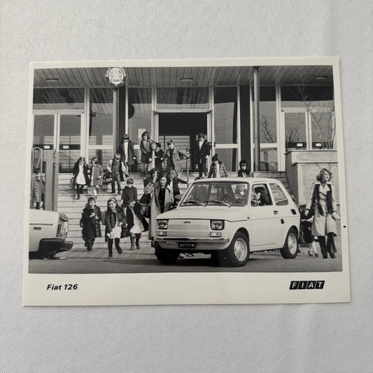 Fiat 126 Car Factory Press Photo Photograph Print 1976
